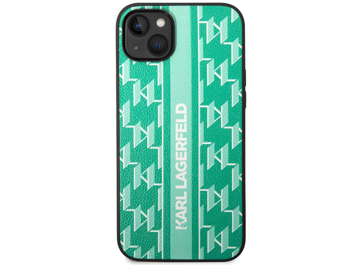 Karl Lagerfeld Monogram Case Groen - iPhone 14 Plus/15 Plus hoesje