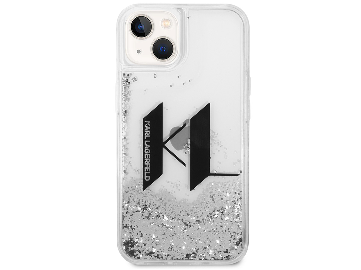 Karl Lagerfeld Monogram Liquid Case - iPhone 14 Plus/15 Plus hoesje