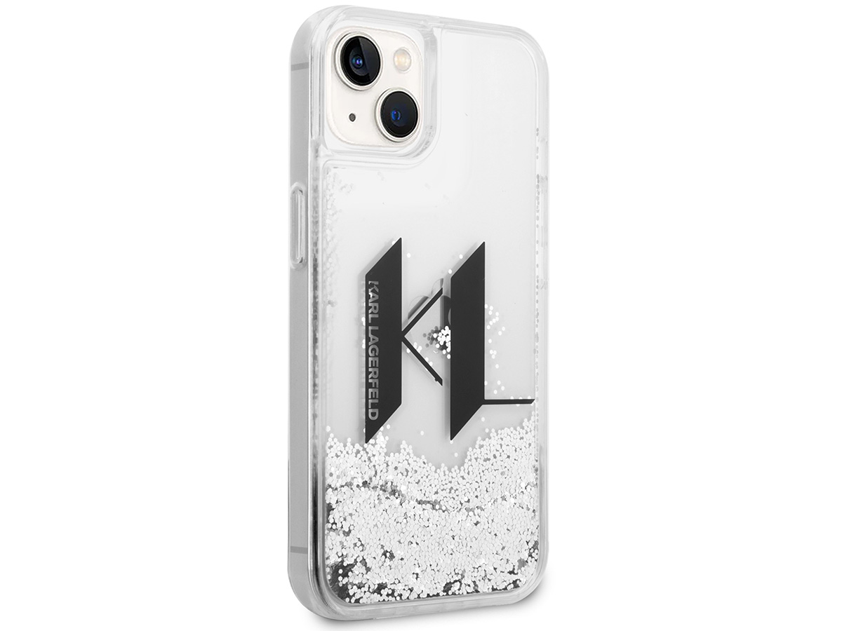 Karl Lagerfeld Monogram Liquid Case - iPhone 14 Plus/15 Plus hoesje