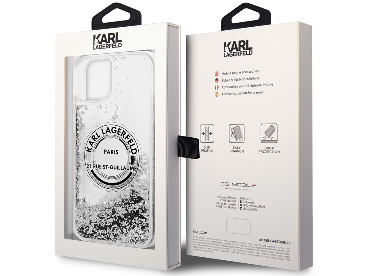 Karl Lagerfeld Rue St-Guillaume Liquid Case - iPhone 14 Plus/15 Plus hoesje