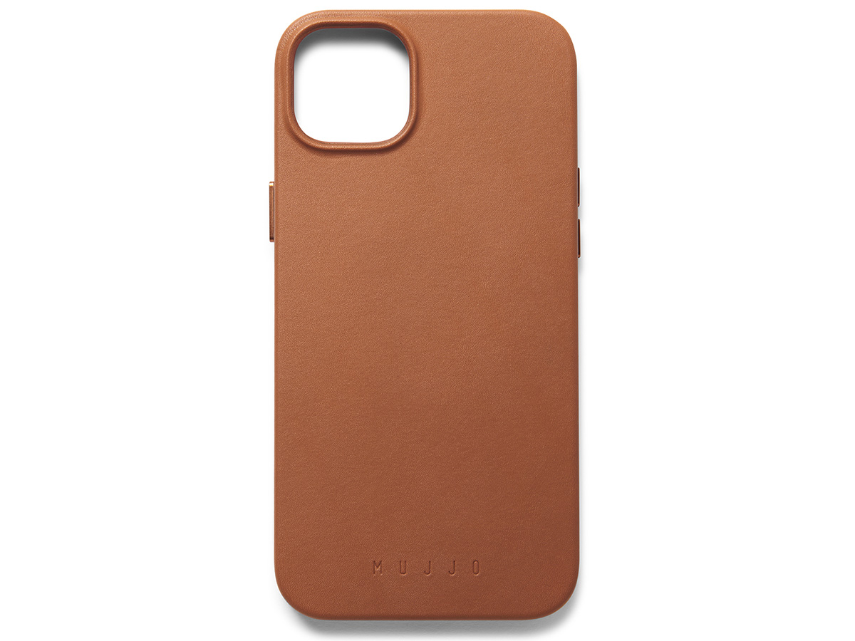 Mujjo Full Leather Case MagSafe Tan - iPhone 14 Plus/15 Plus Hoesje Leer