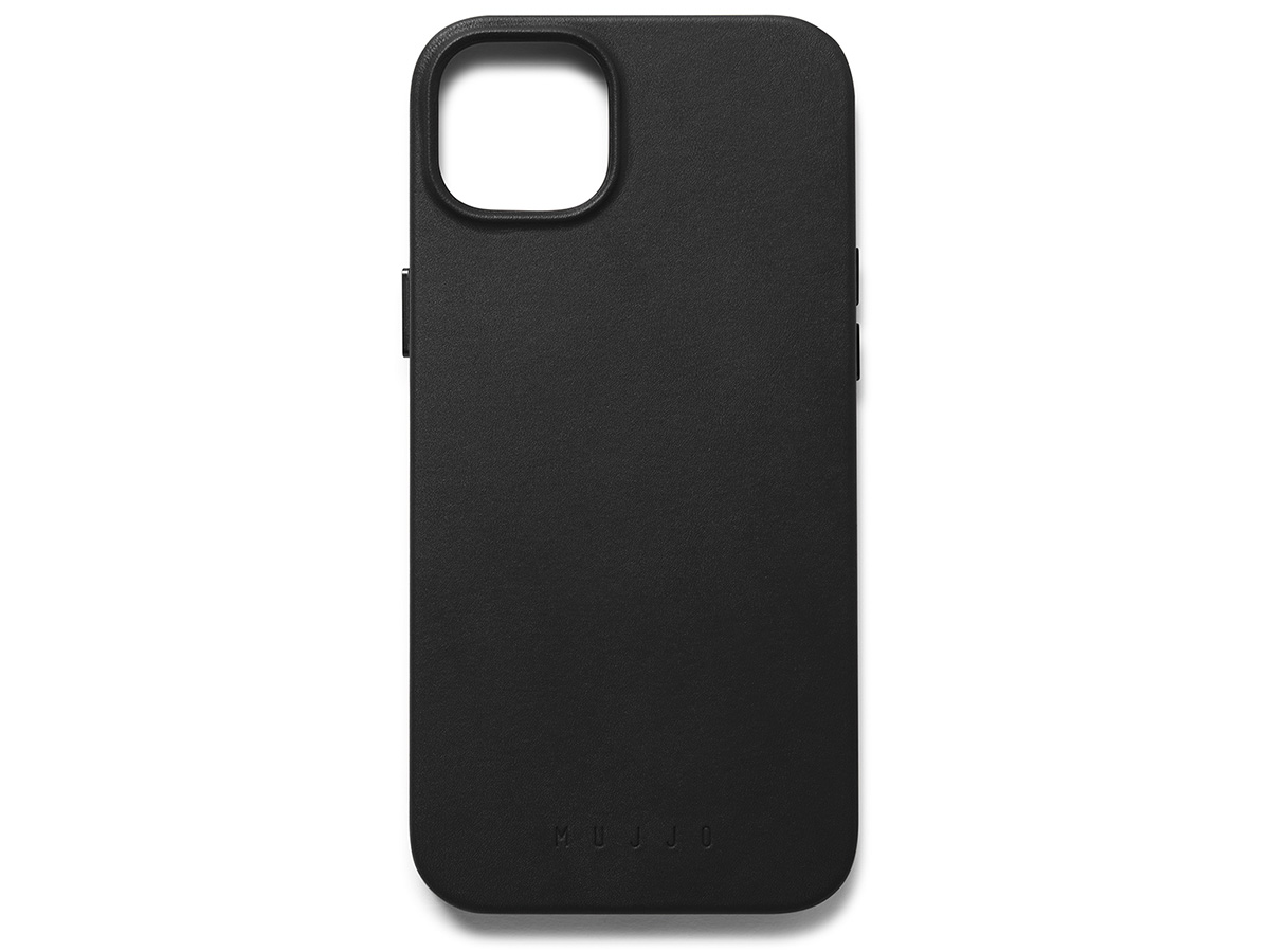 Mujjo Full Leather Case MagSafe Black - iPhone 14 Plus/15 Plus Hoesje Leer