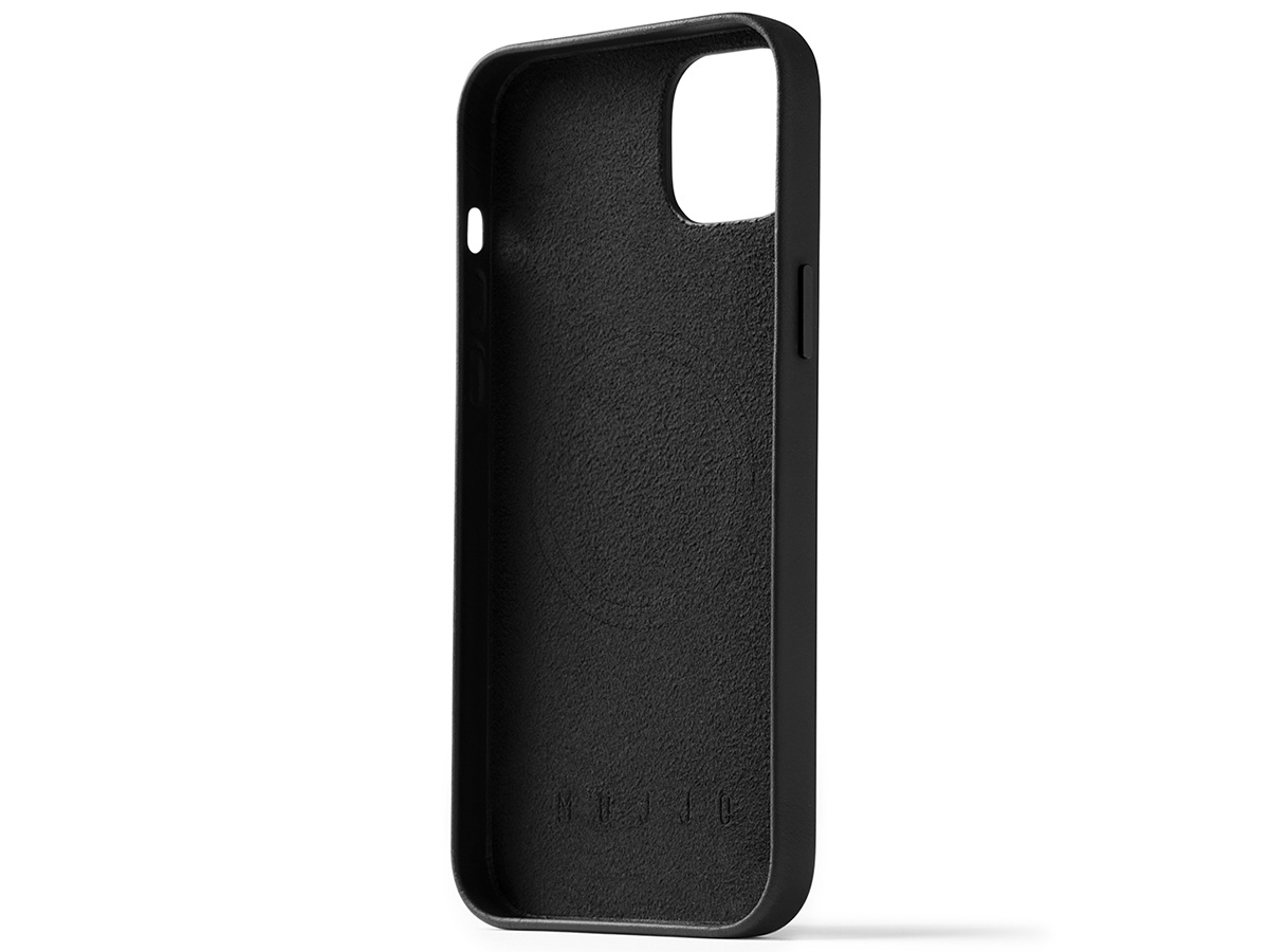 Mujjo Full Leather Case MagSafe Black - iPhone 14 Plus/15 Plus Hoesje Leer