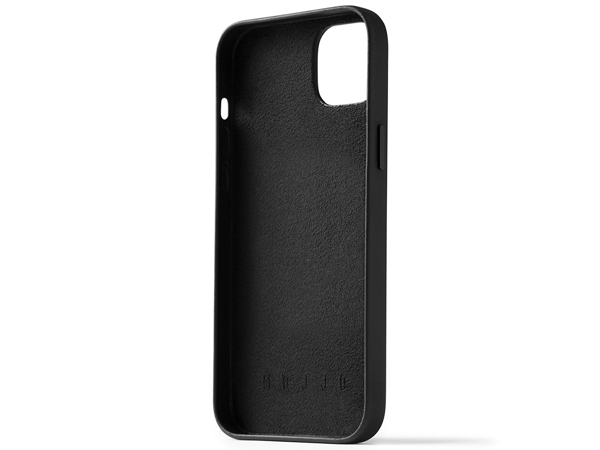 Mujjo Full Leather Wallet Case Black - iPhone 14 Plus/15 Plus Hoesje Leer