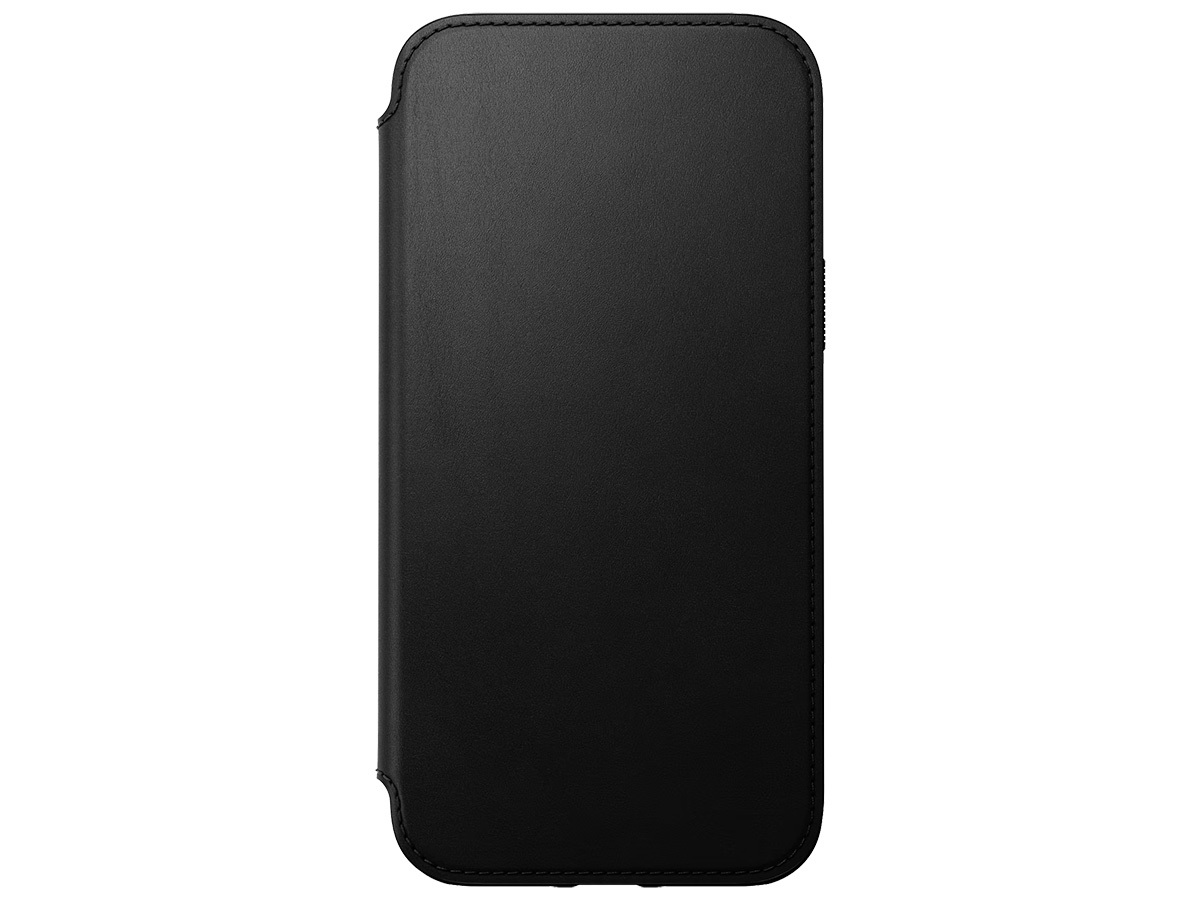 Nomad Modern Leather Folio Zwart - iPhone 14 Plus hoesje