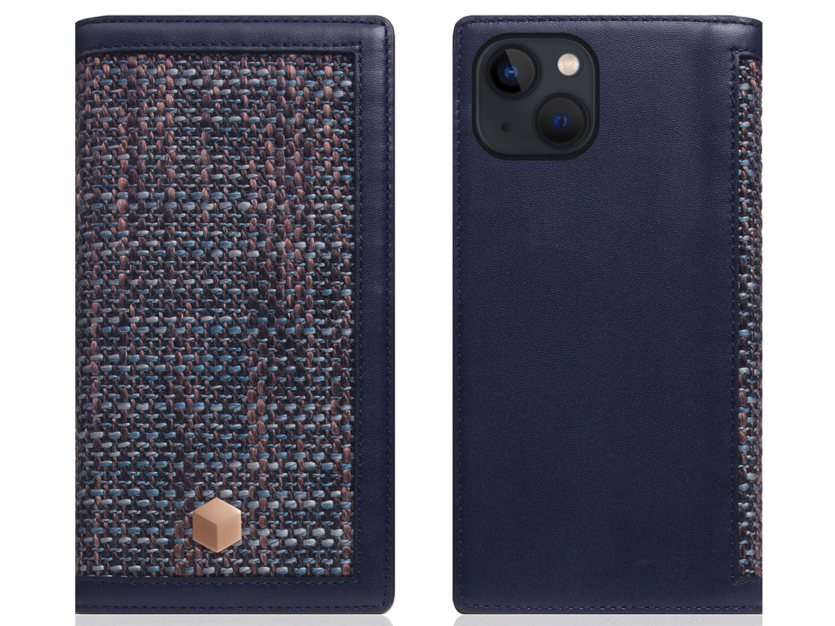 SLG Design D5 CSL Donkerblauw Leer - iPhone 14 Plus hoesje