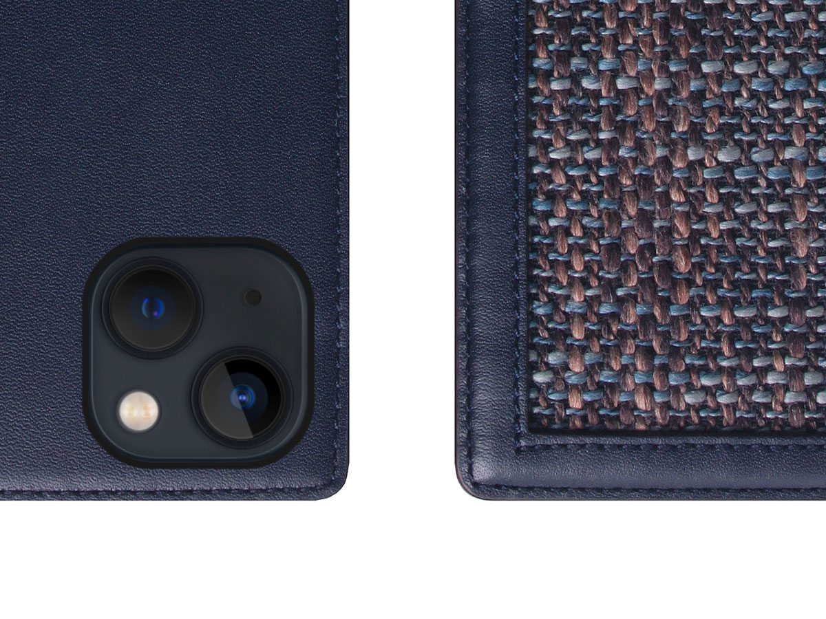 SLG Design D5 CSL Donkerblauw Leer - iPhone 14 Plus hoesje