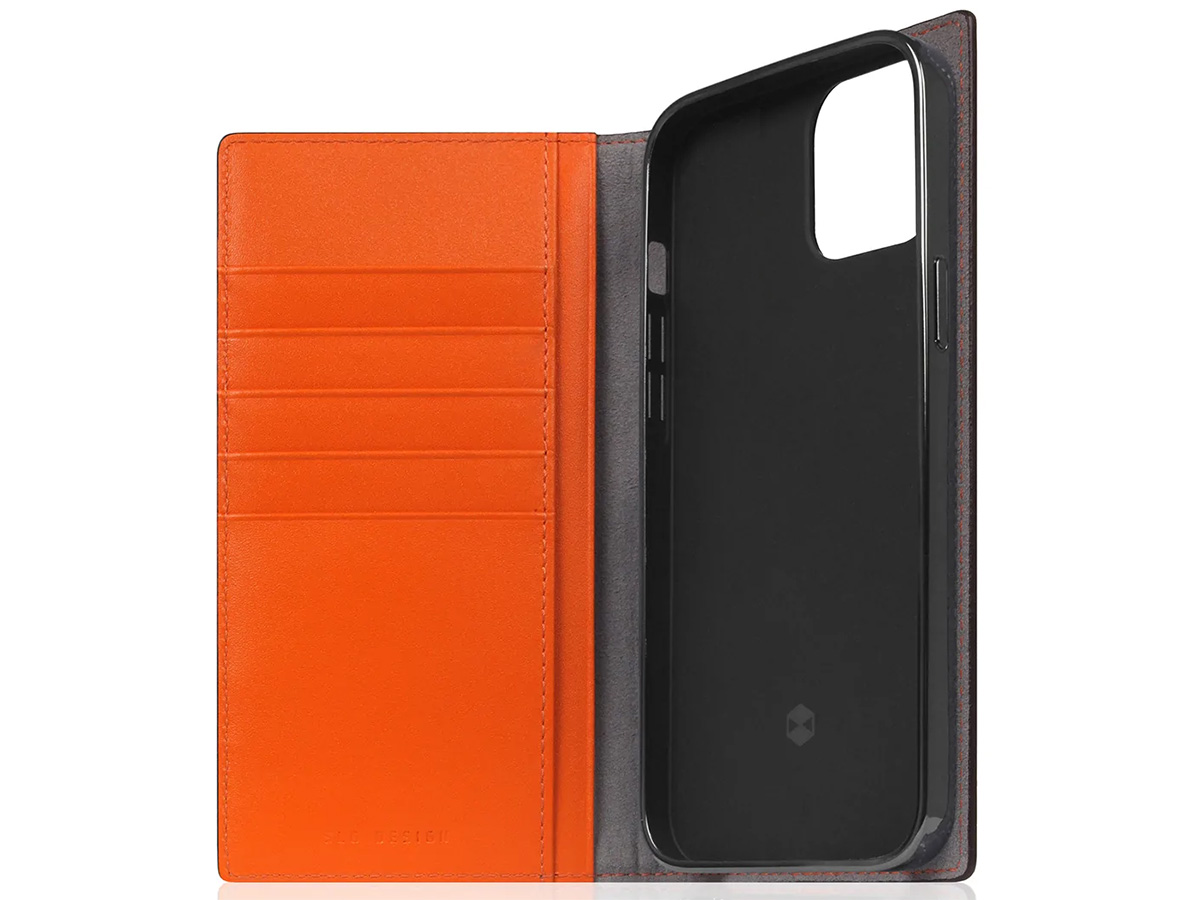 SLG Design D5 CSL Oranje Leer - iPhone 14 Plus hoesje