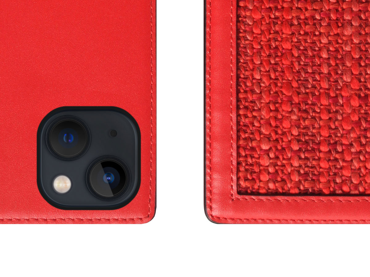 SLG Design D5 CSL Rood Leer - iPhone 14 Plus hoesje