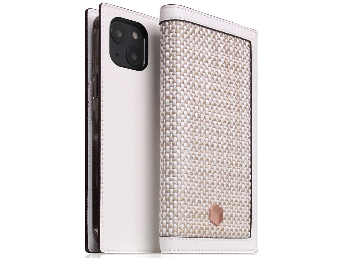 SLG Design D5 CSL Wit Leer - iPhone 14 Plus hoesje