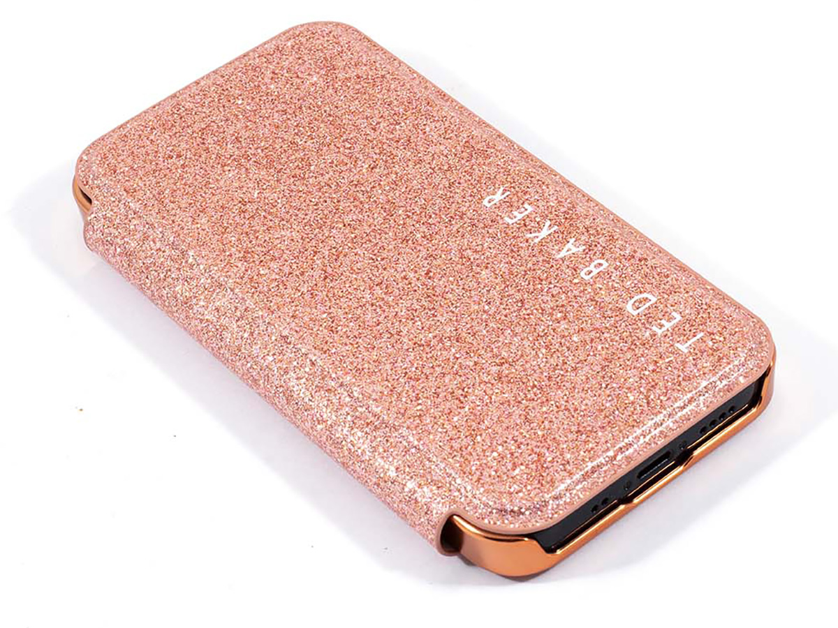 Ted Baker Glitsie Mirror Folio Case - iPhone 14 Plus Hoesje