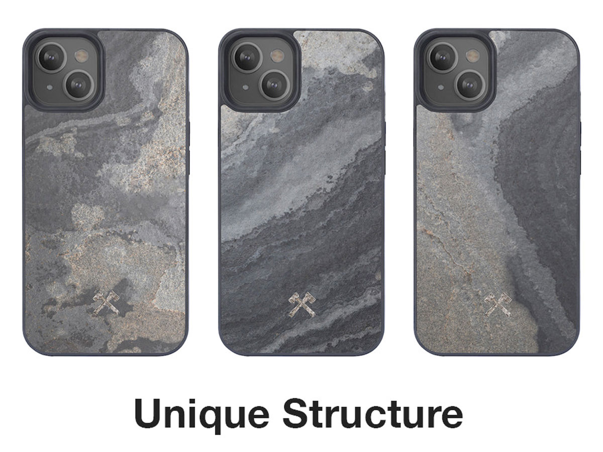 Woodcessories MagSafe Case Stone - iPhone 14 Plus hoesje van Steen