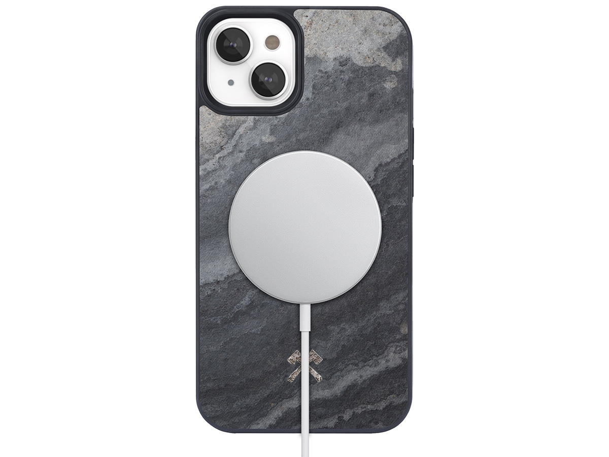 Woodcessories MagSafe Case Stone - iPhone 14 Plus hoesje van Steen