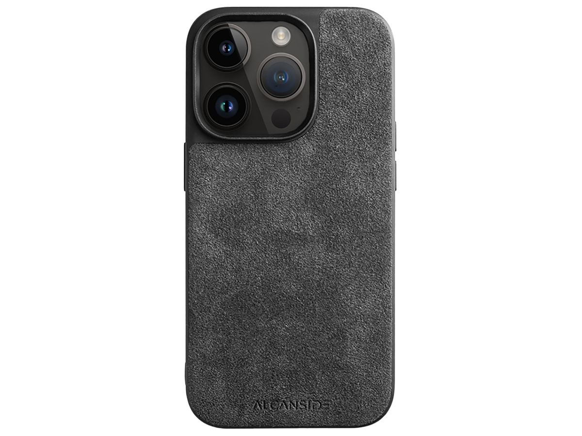 Alcanside Alcantara Back Case Space Grey - iPhone 14 Pro hoesje