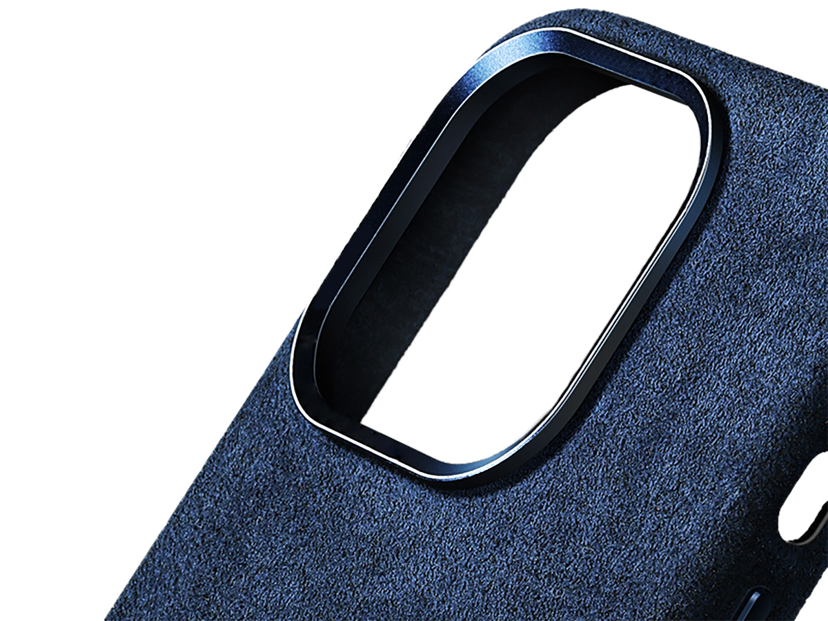 Alcanside Alcantara MagSafe Case Blauw - iPhone 14 Pro hoesje