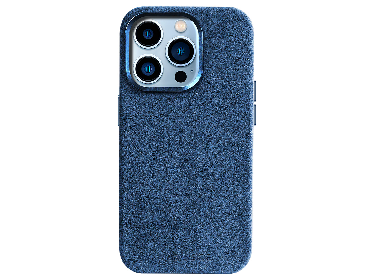 Alcanside Alcantara MagSafe Case Blauw - iPhone 14 Pro hoesje