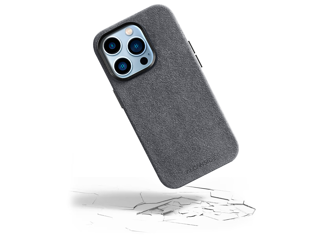 Alcanside Alcantara MagSafe Case Nardo Grey - iPhone 14 Pro hoesje