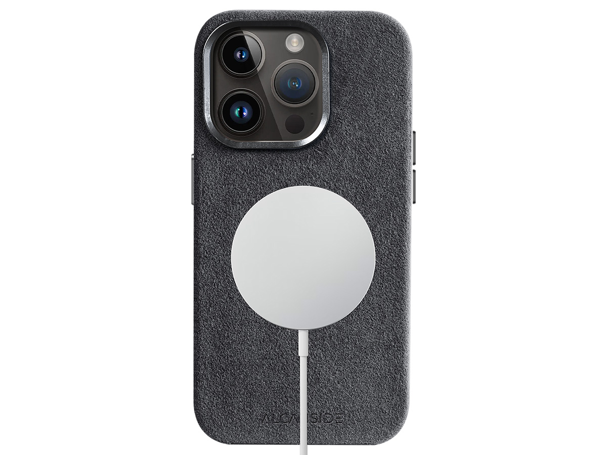 Alcanside Alcantara MagSafe Case Space Grey - iPhone 14 Pro hoesje