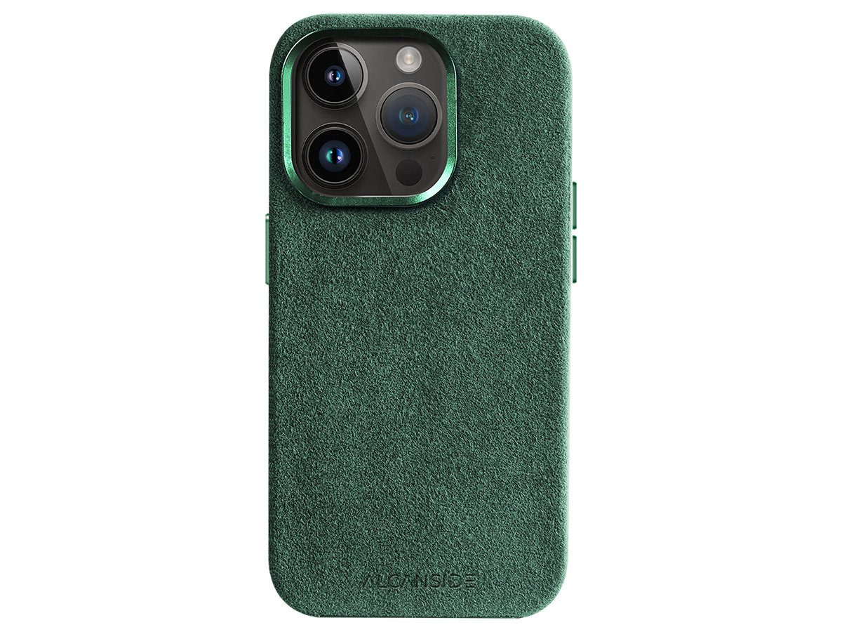 Alcanside Alcantara MagSafe Case Groen - iPhone 14 Pro hoesje