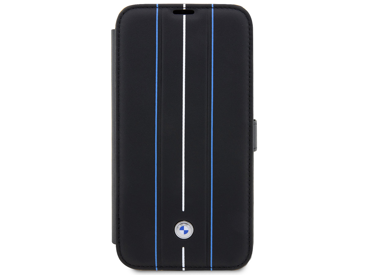 BMW Signature Lines Leather Folio Case - iPhone 14 Pro Hoesje Leer