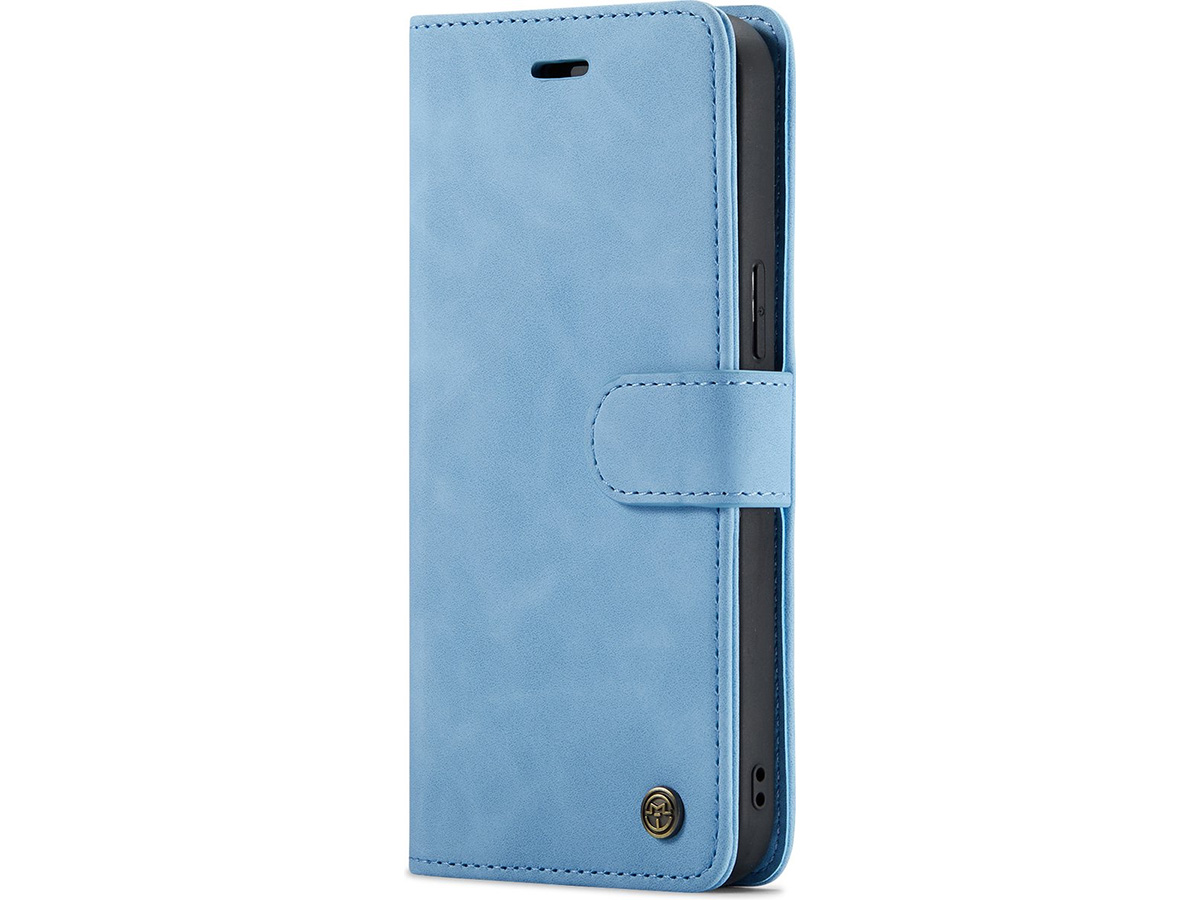 CaseMe 2in1 Magnetic Bookcase Lichtblauw - iPhone 14 Pro Hoesje