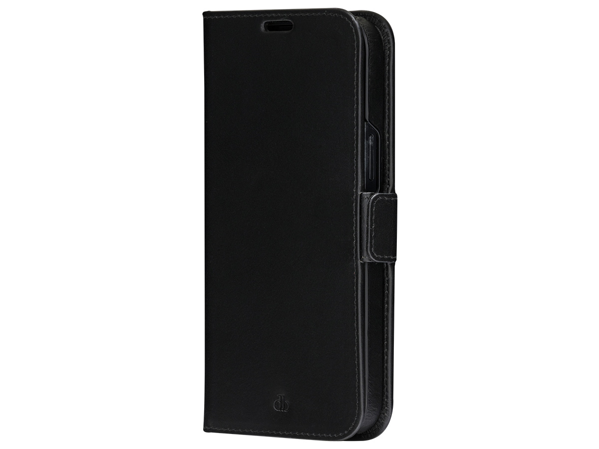 dbramante1928 Lynge 2in1 Case Zwart - Leren iPhone 14 Pro Hoesje