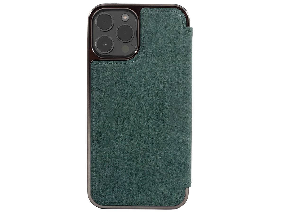 Greenwich Blake MagSafe Alcantara Folio Sage - iPhone 14 Pro Hoesje