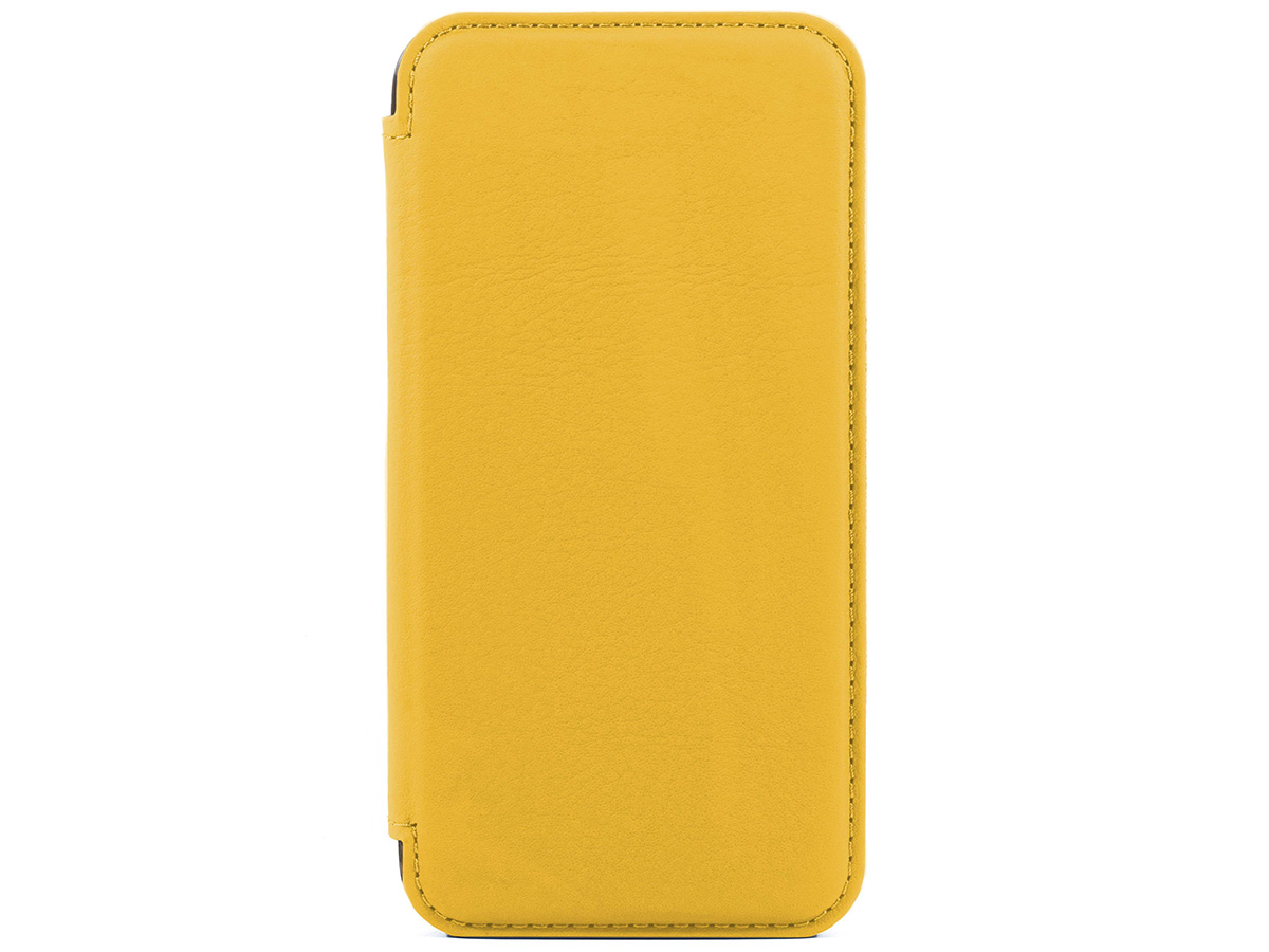 Greenwich Blake MagSafe Leather Folio Canary - iPhone 14 Pro Hoesje