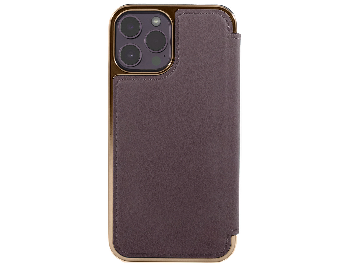 Greenwich Blake MagSafe Leather Folio Damson - iPhone 14 Pro Hoesje