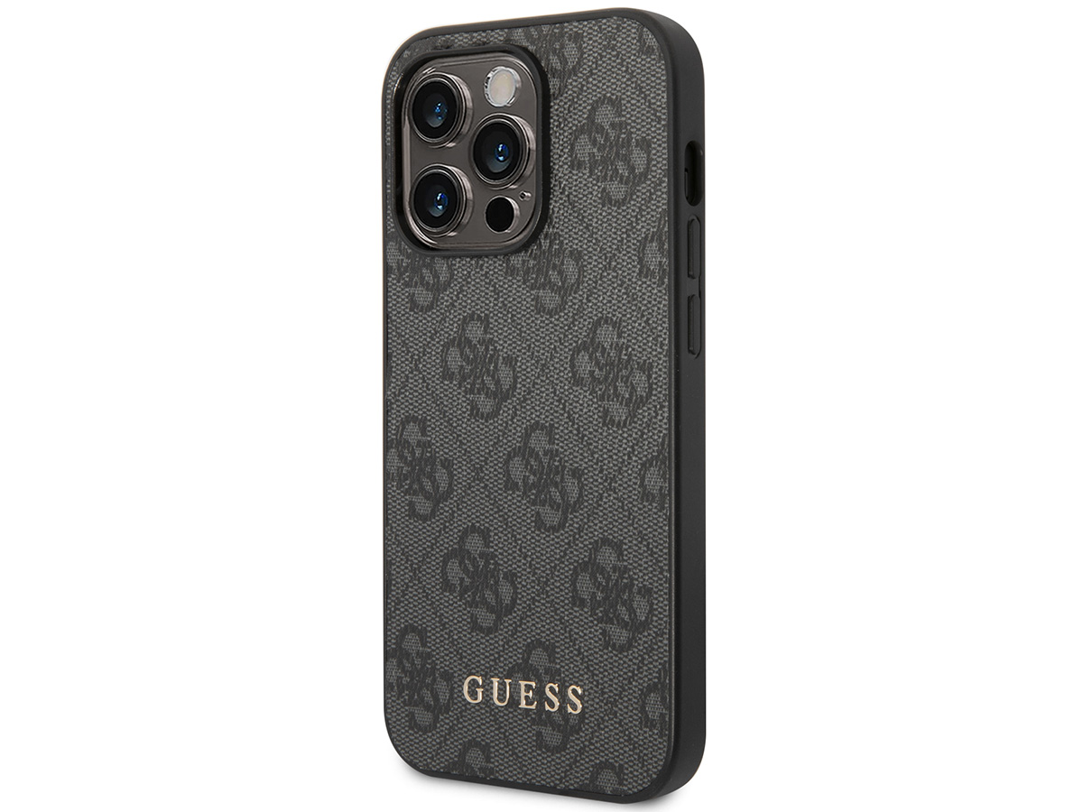 Guess 4G Monogram Case Grijs - iPhone 14 Pro hoesje