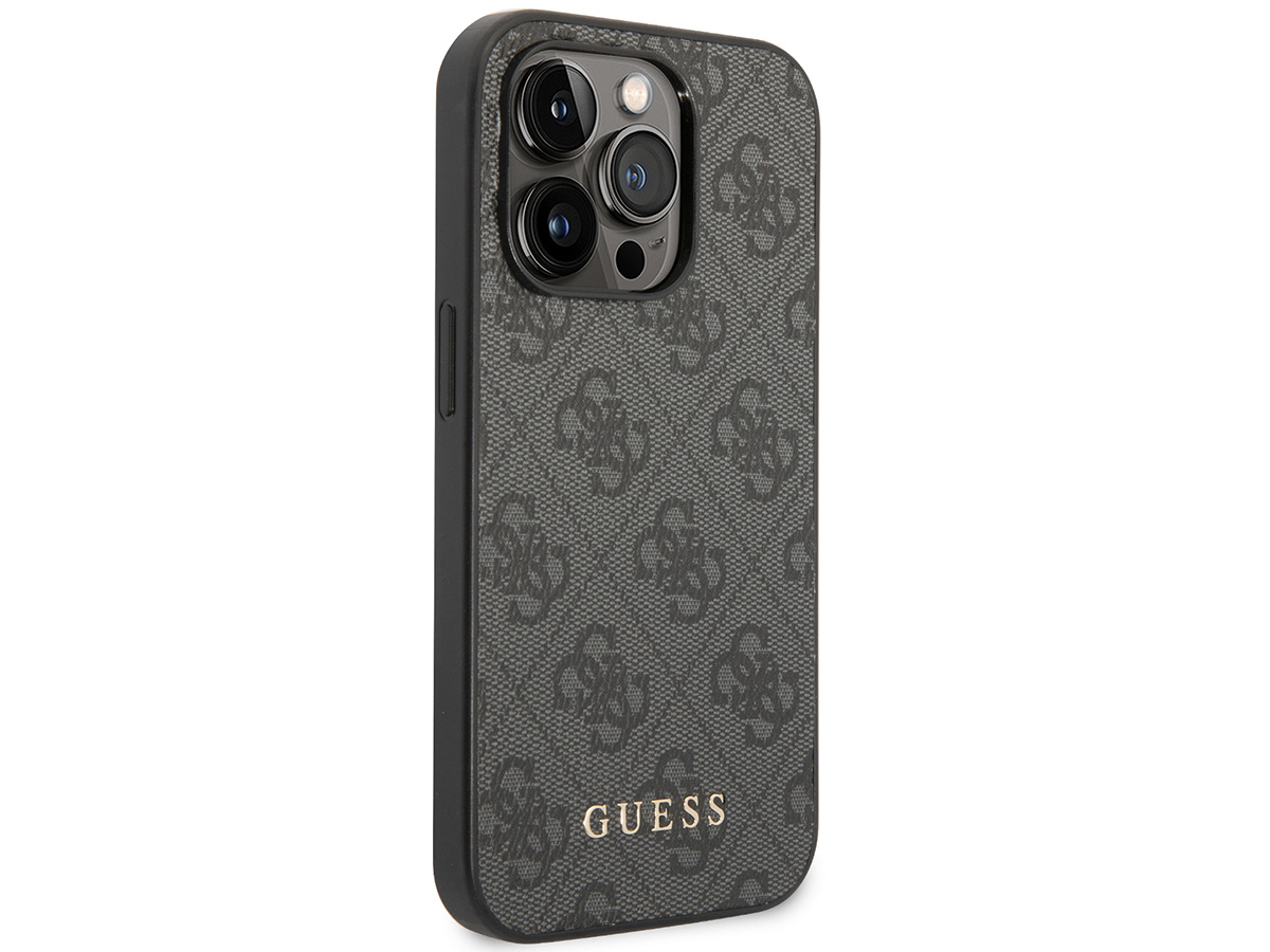 Guess 4G Monogram Case Grijs - iPhone 14 Pro hoesje