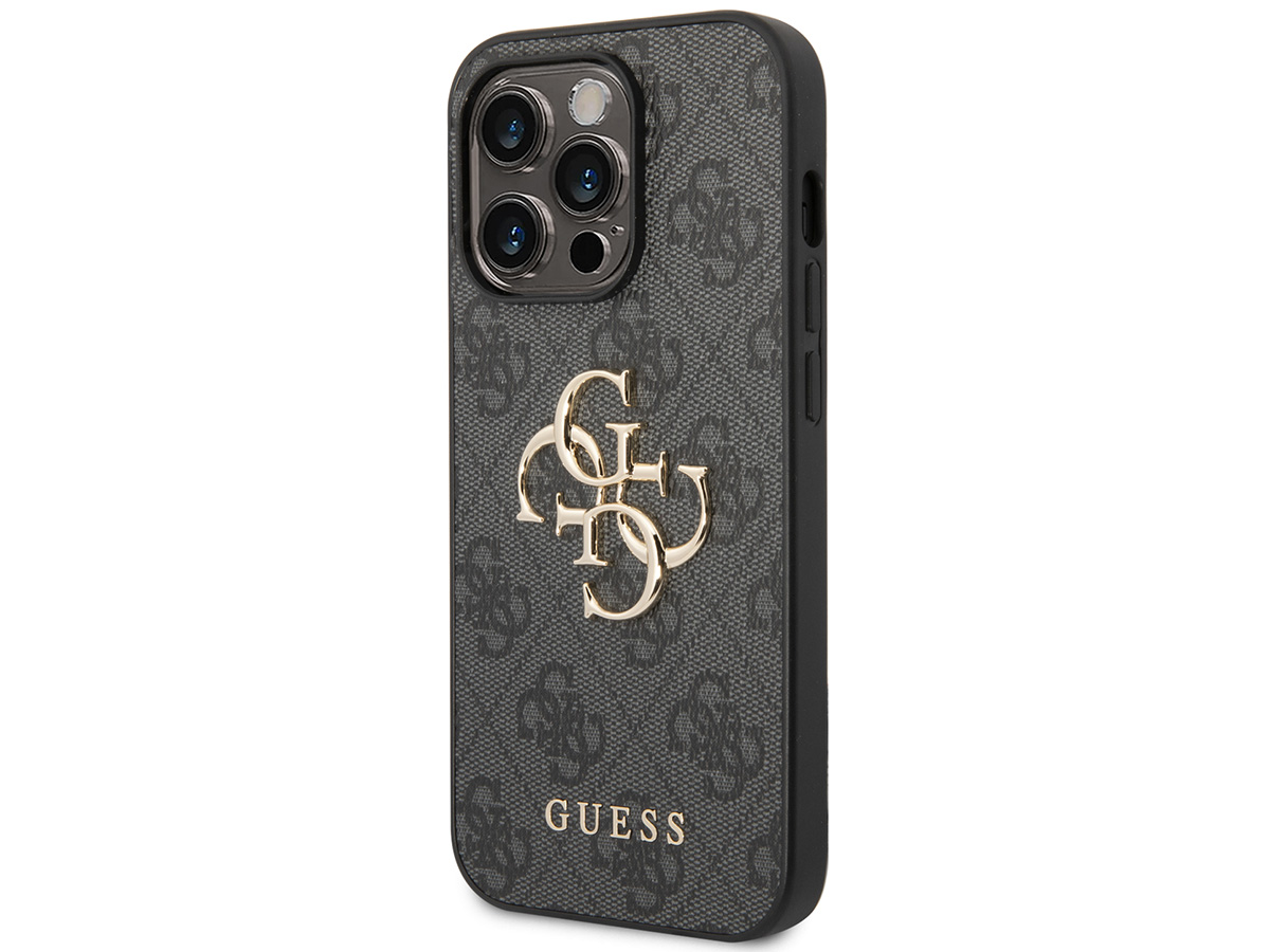 Guess Big 4G Monogram Case Grijs - iPhone 14 Pro hoesje