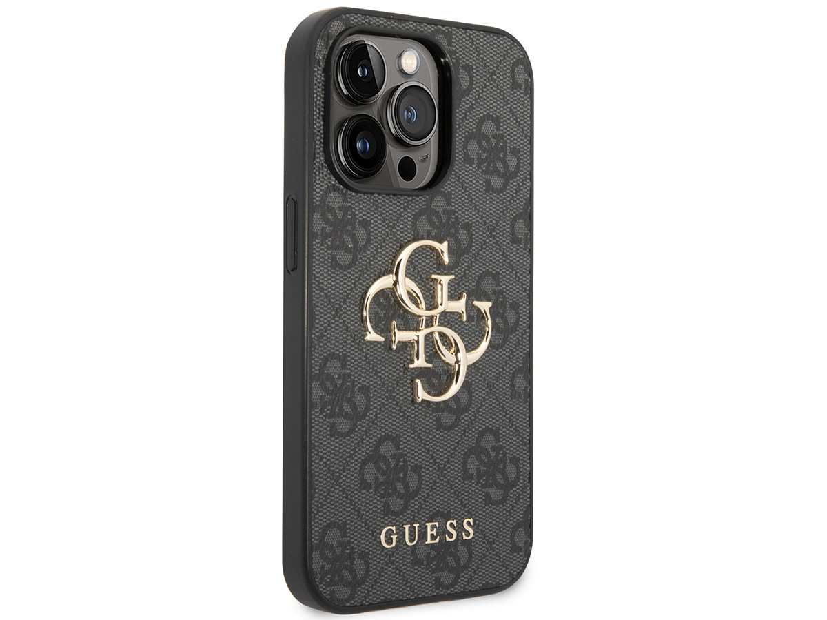 Guess Big 4G Monogram Case Grijs - iPhone 14 Pro hoesje