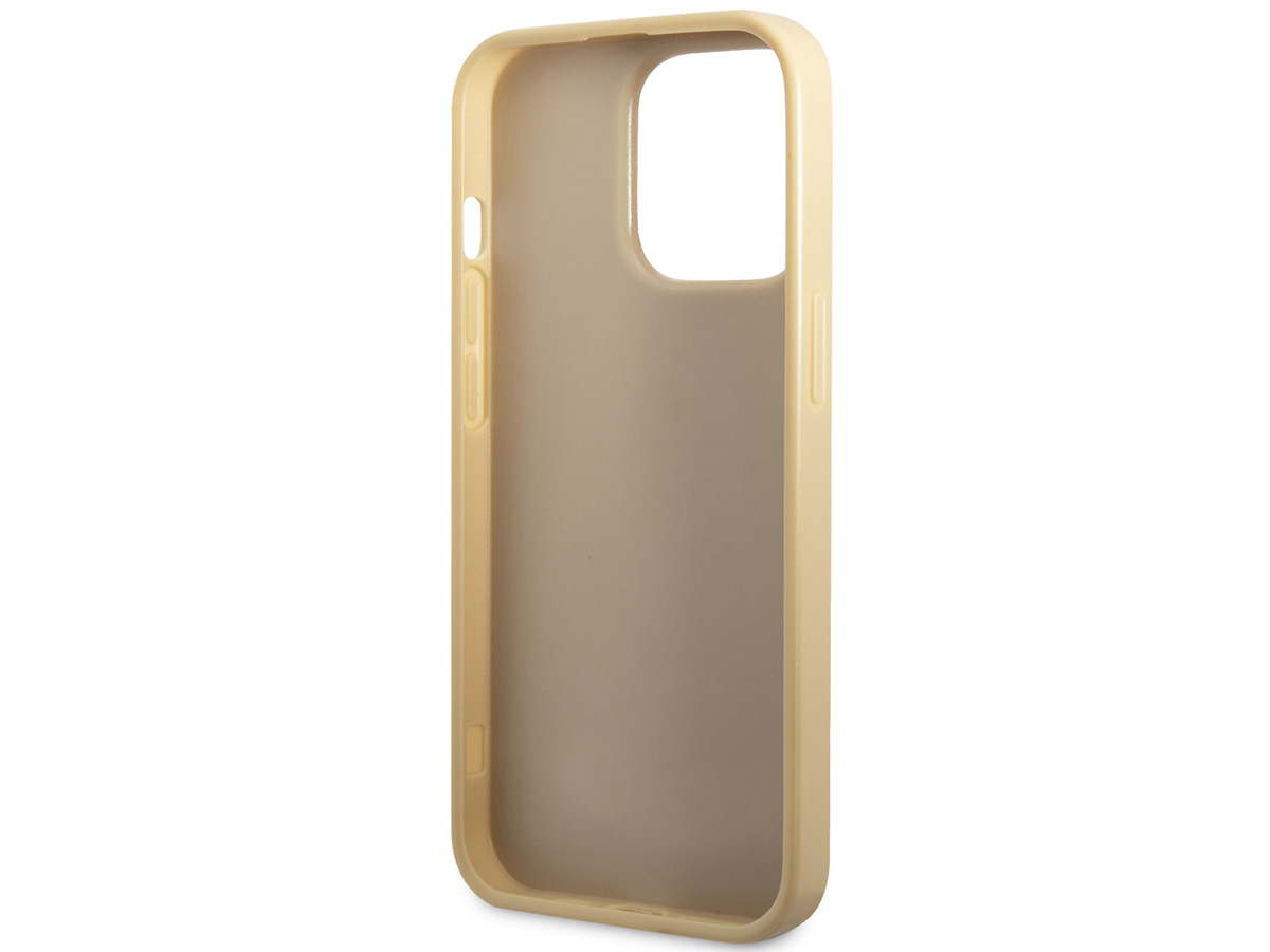 Guess Glitter TPU Case Goud - iPhone 14 Pro hoesje
