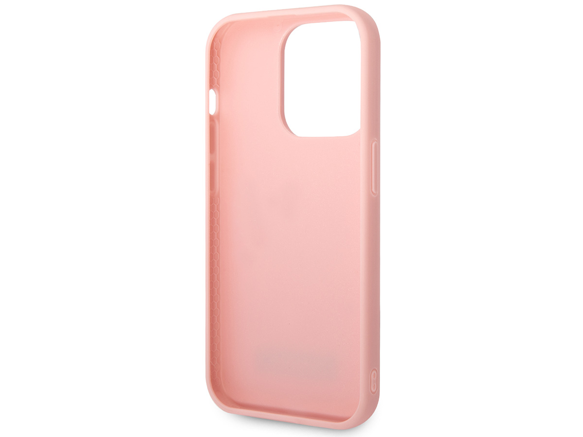 Karl Lagerfeld 3D Monogram Case Roze - iPhone 14 Pro hoesje
