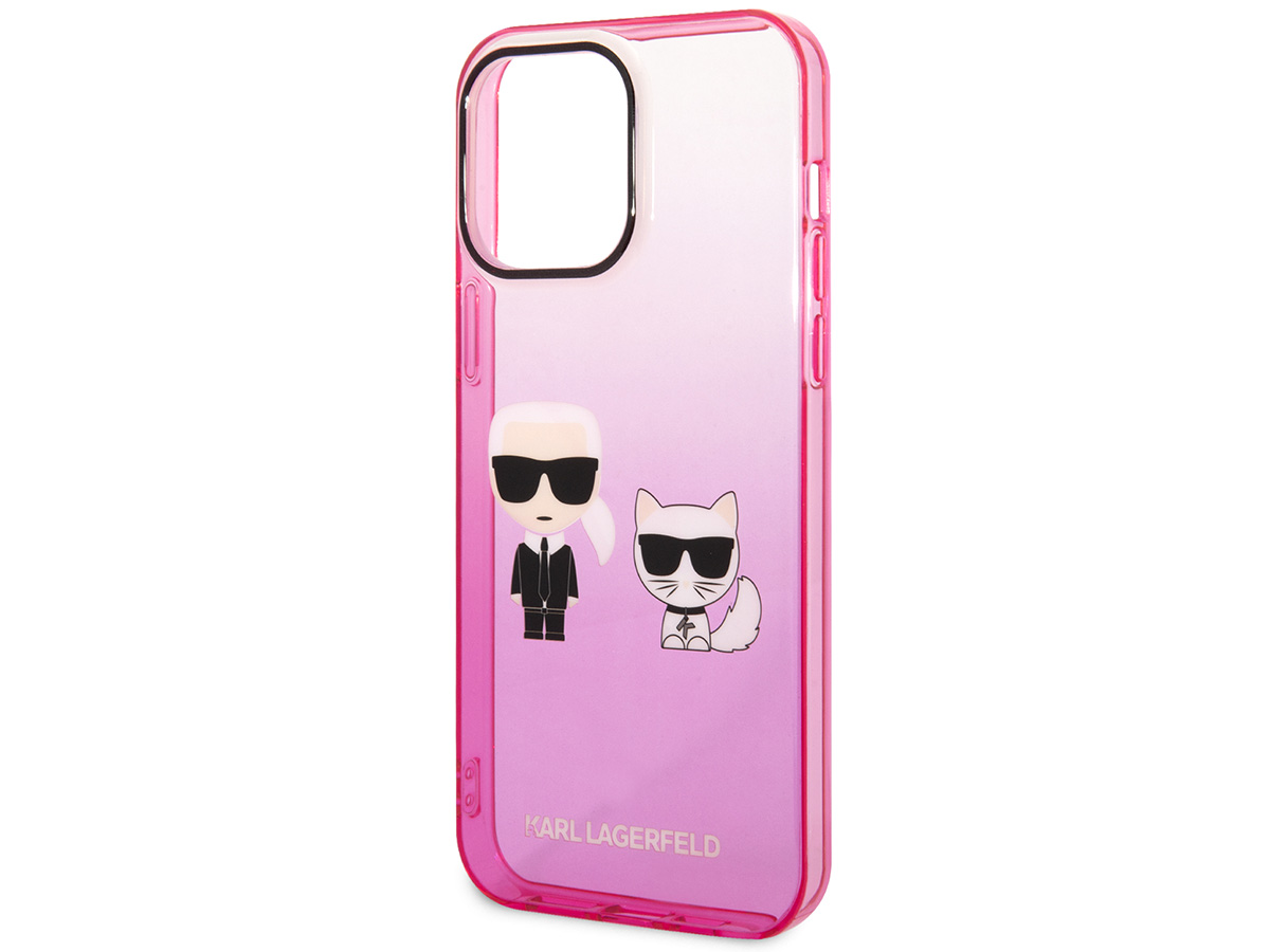 Karl Lagerfeld Ikonik Duo Case Roze - iPhone 14 Pro hoesje