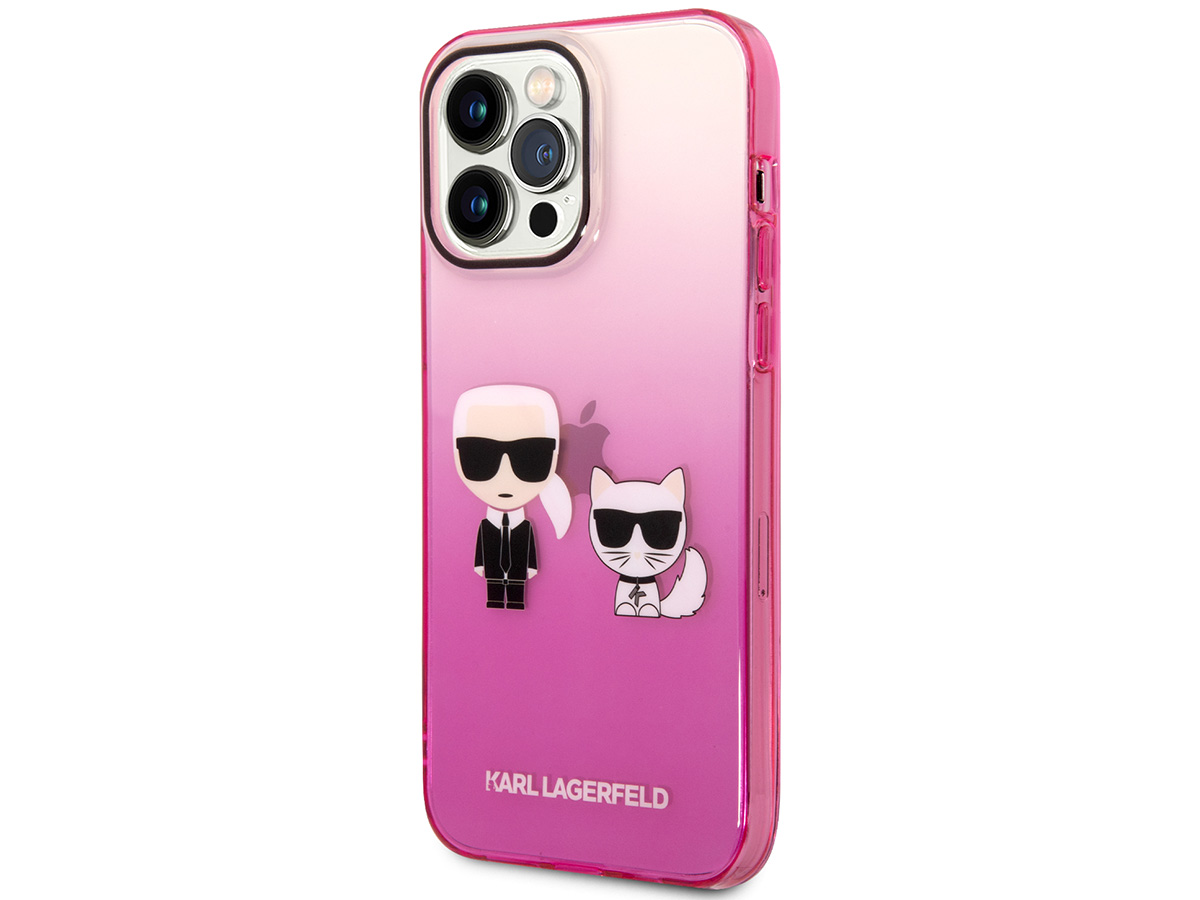 Karl Lagerfeld Ikonik Duo Case Roze - iPhone 14 Pro hoesje