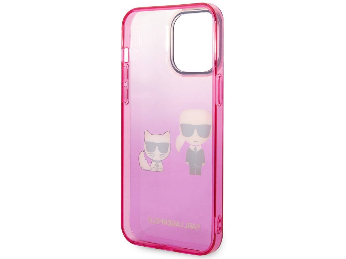 Karl Lagerfeld Ikonik Duo Case Roze - iPhone 14 Pro hoesje