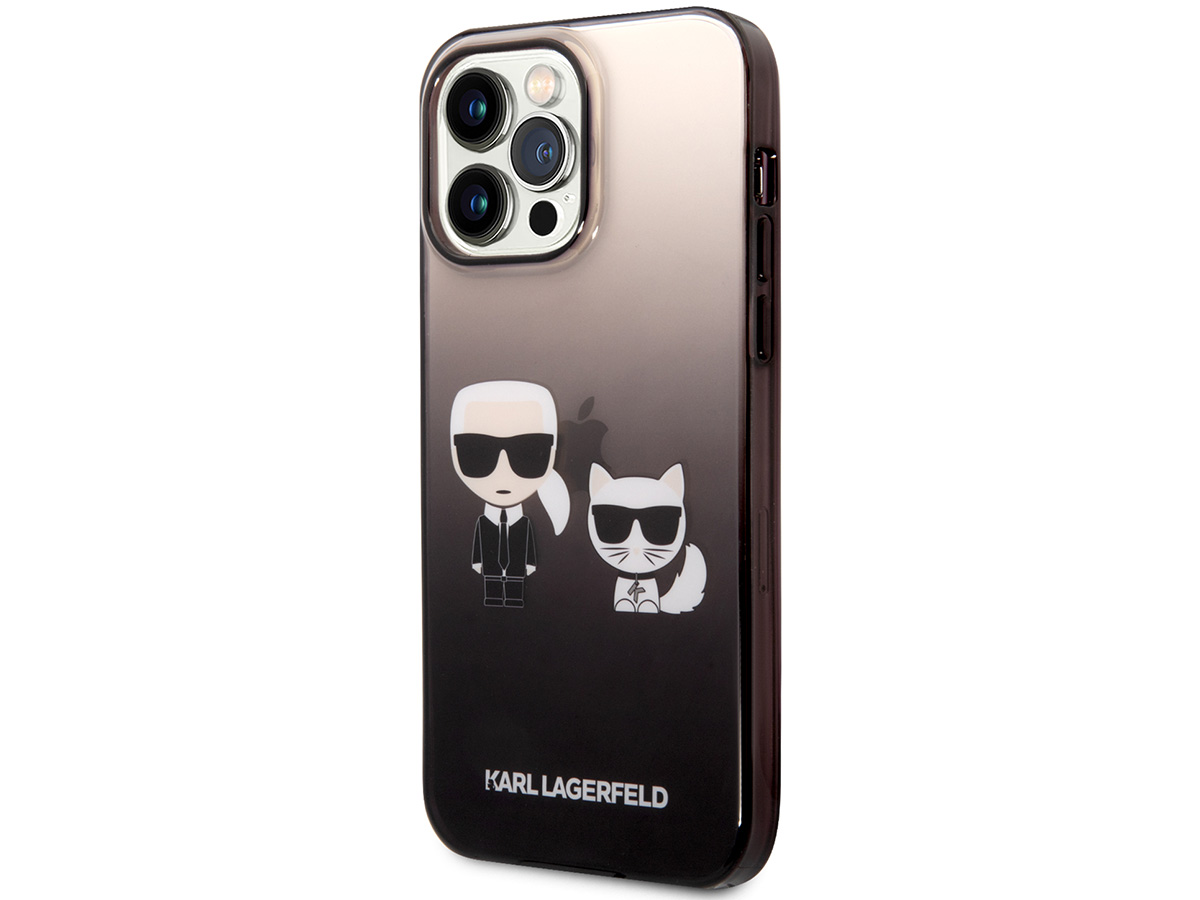 Karl Lagerfeld Ikonik Duo Case Zwart - iPhone 14 Pro hoesje