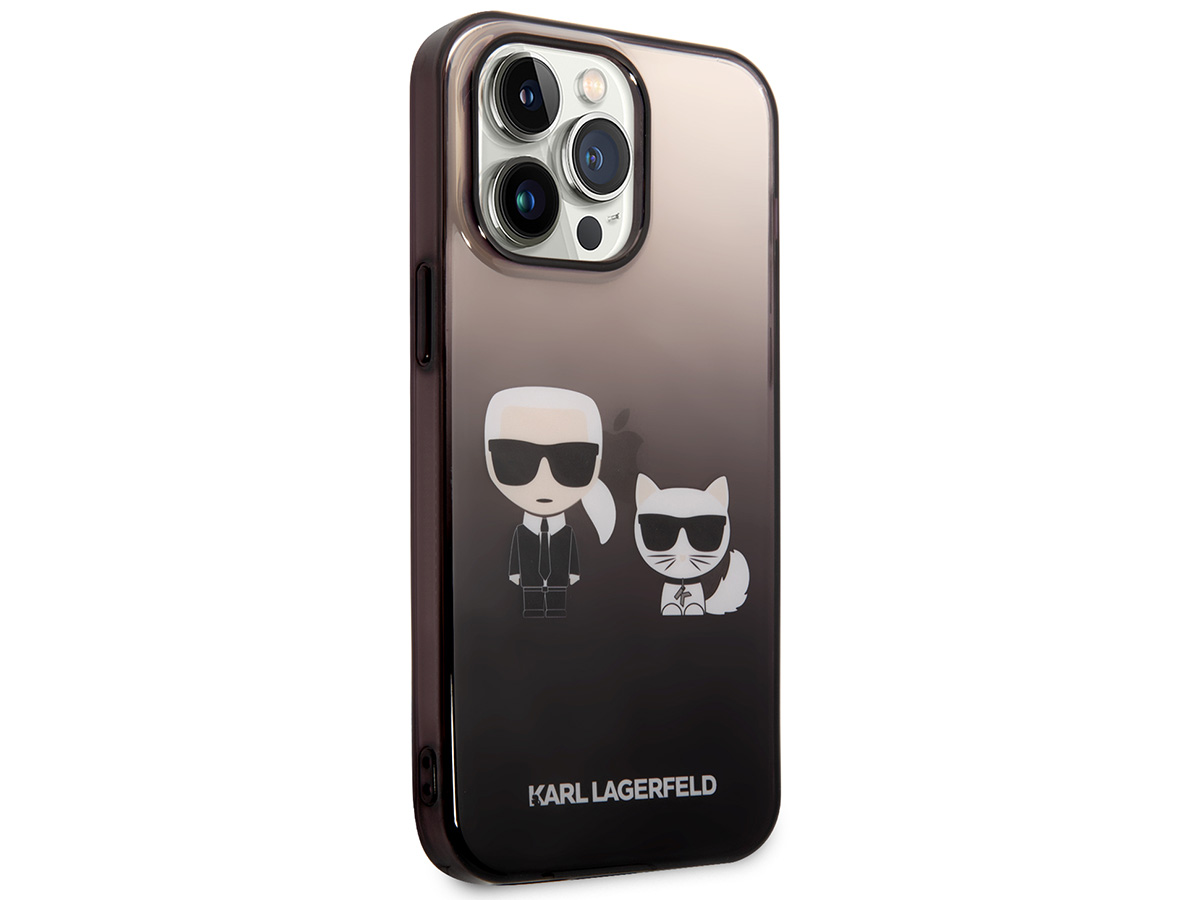 Karl Lagerfeld Ikonik Duo Case Zwart - iPhone 14 Pro hoesje