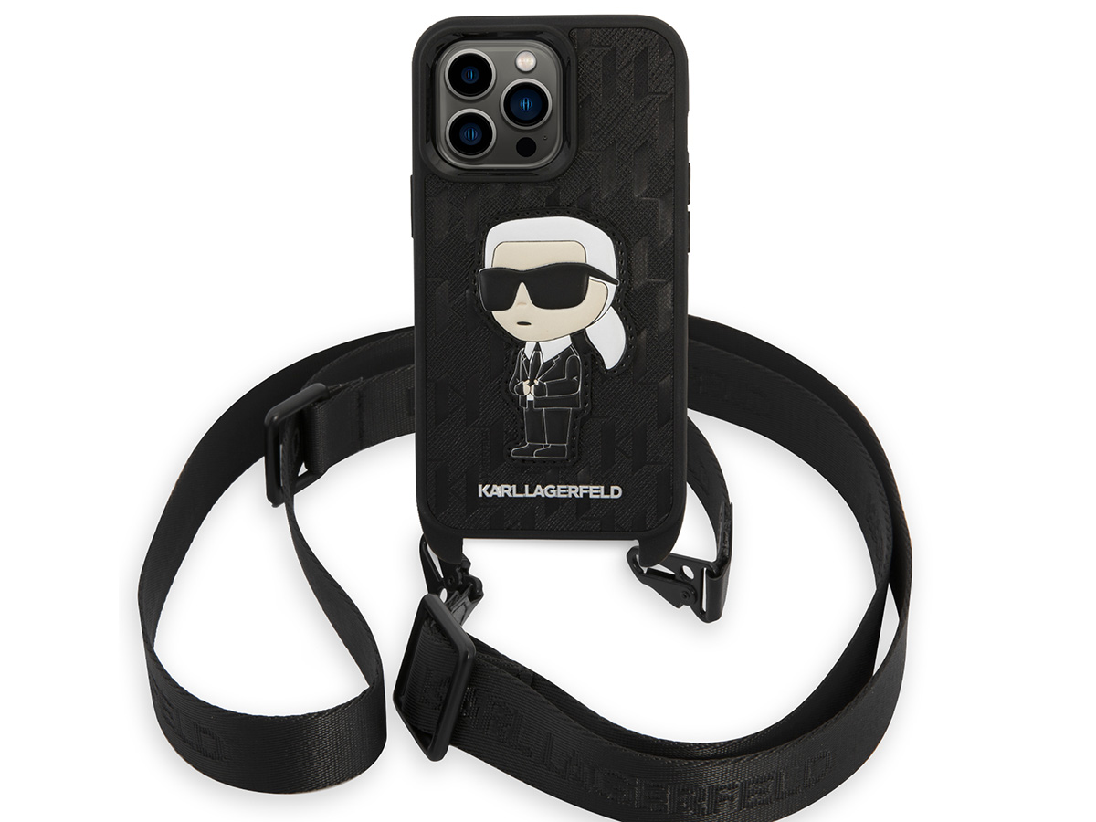 Karl Lagerfeld Ikonik Monogram Necklace Case - iPhone 14 Pro hoesje