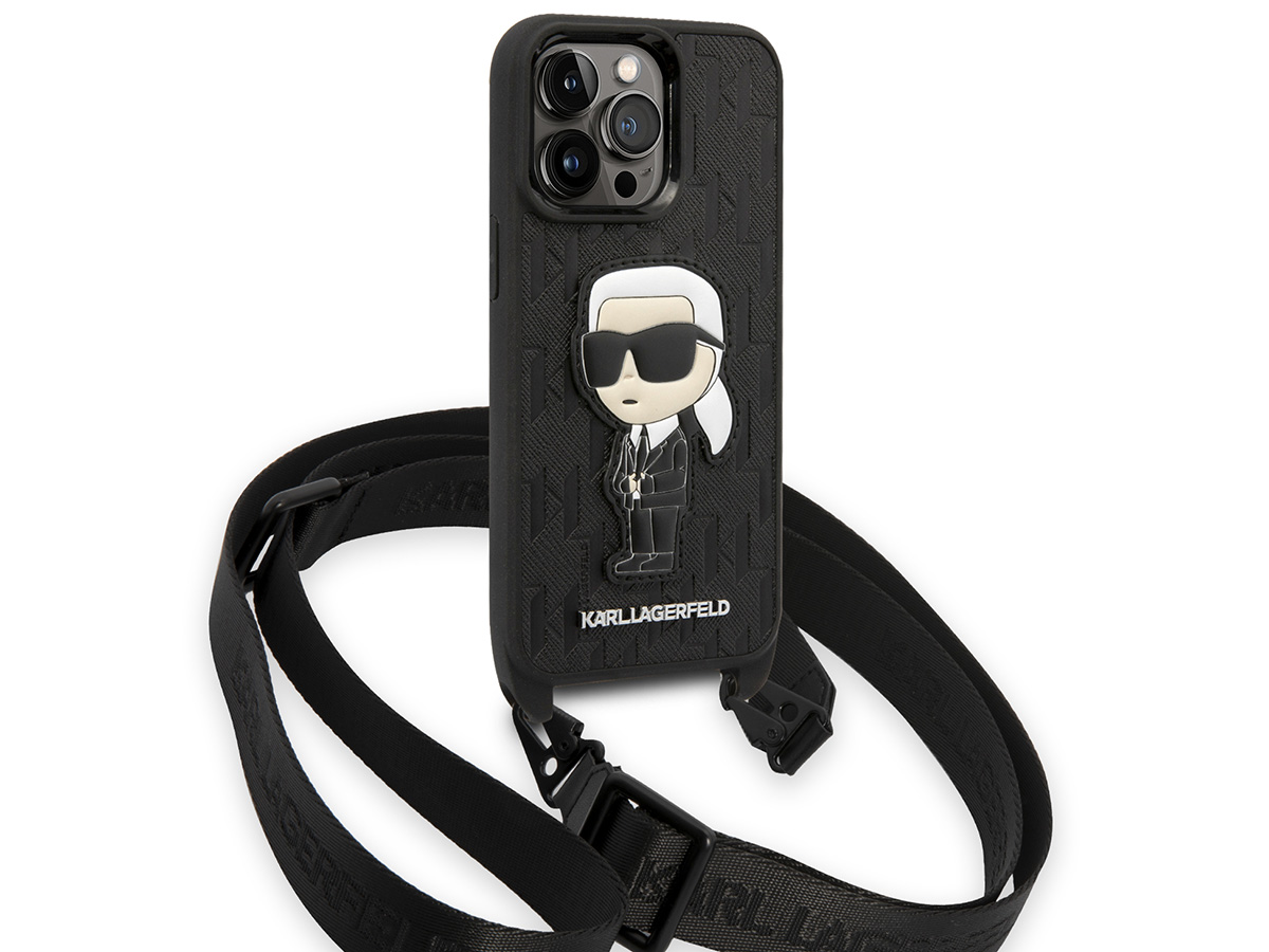 Karl Lagerfeld Ikonik Monogram Necklace Case - iPhone 14 Pro hoesje