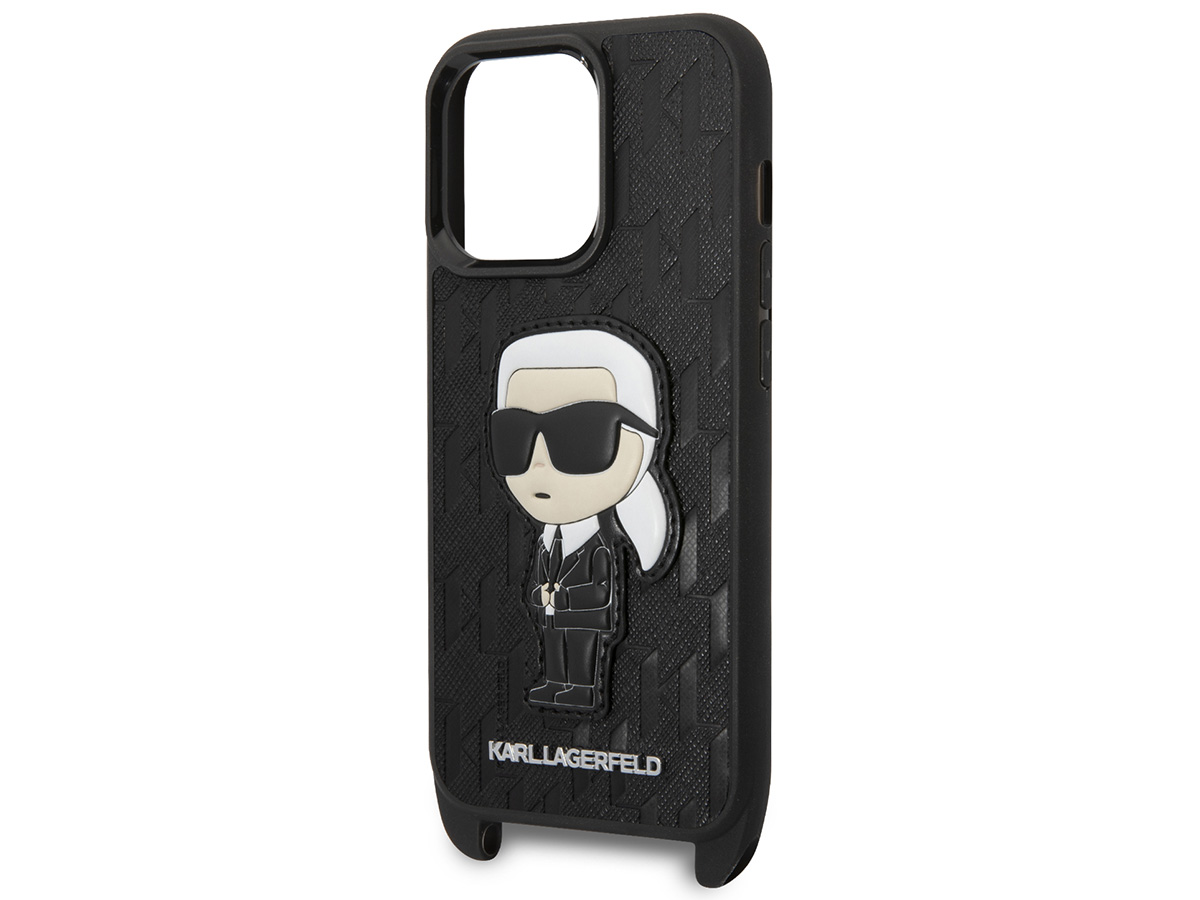 Karl Lagerfeld Ikonik Monogram Necklace Case - iPhone 14 Pro hoesje