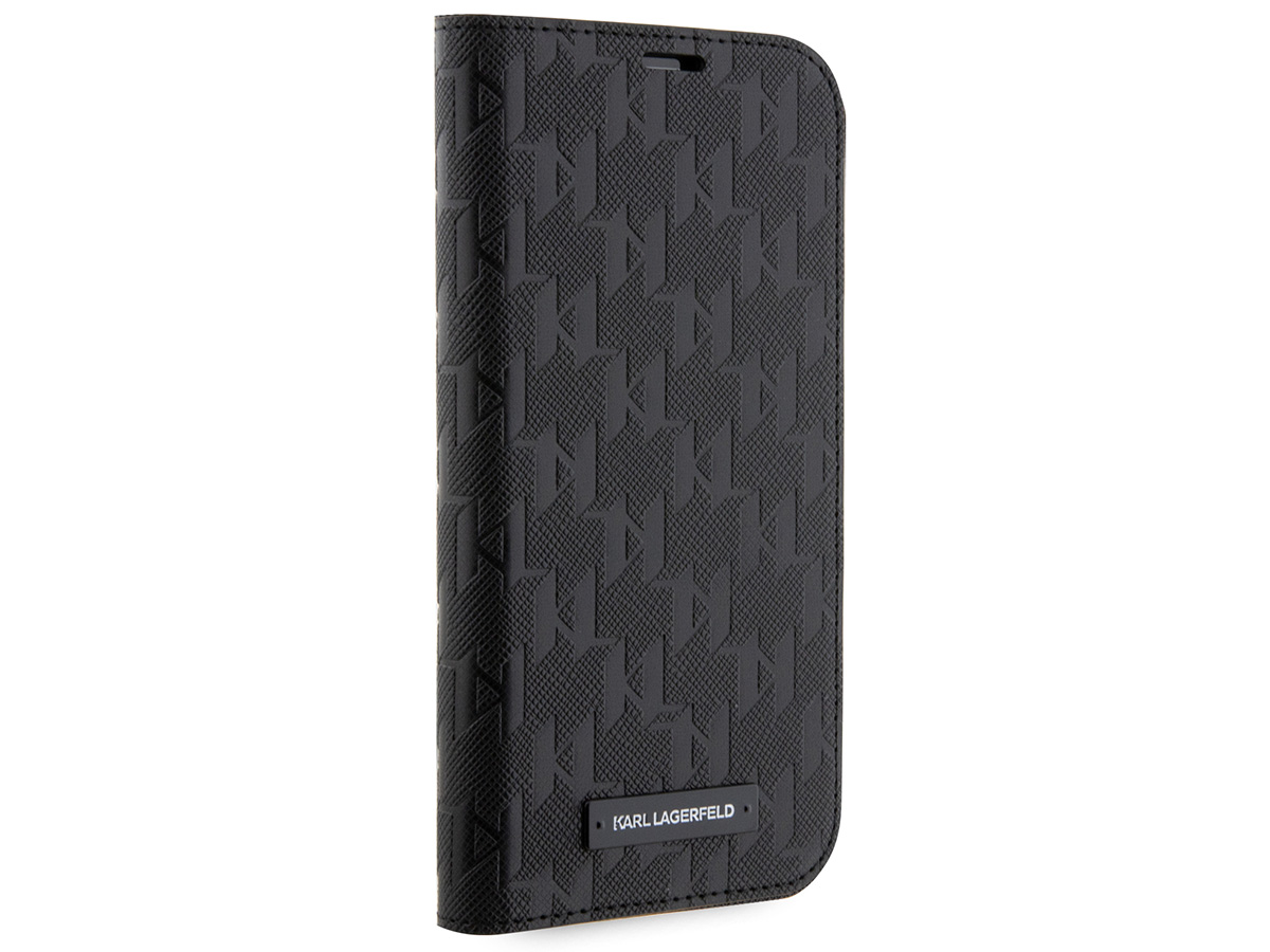 Karl Lagerfeld Monogram Bookcase - iPhone 14 Pro hoesje