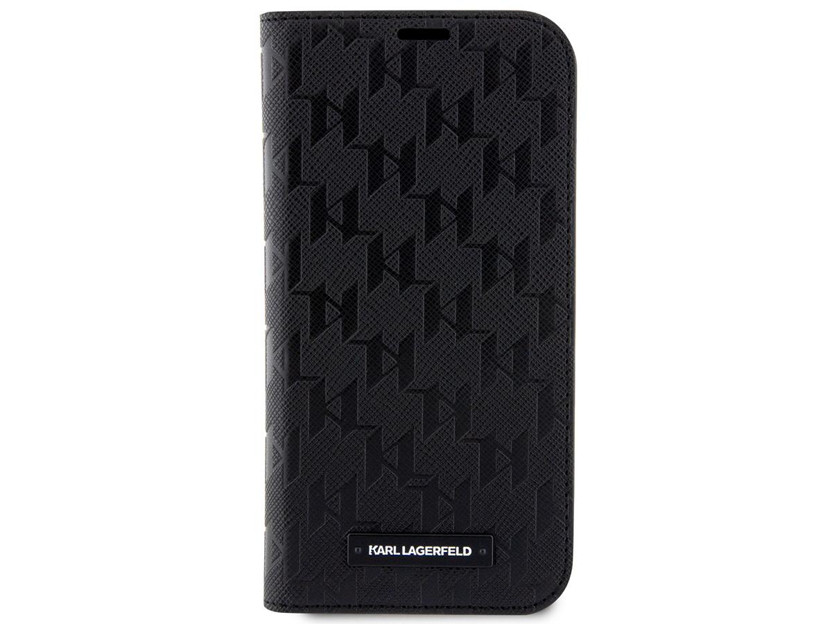 Karl Lagerfeld Monogram Bookcase - iPhone 14 Pro hoesje