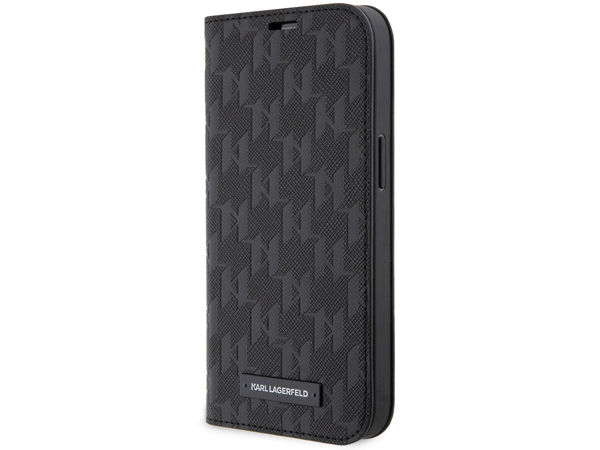 Karl Lagerfeld Monogram Bookcase - iPhone 14 Pro hoesje