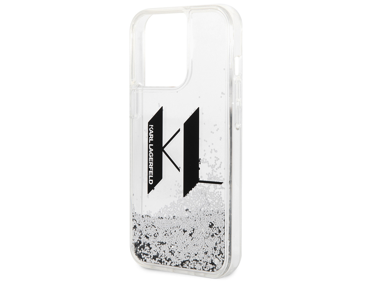 Karl Lagerfeld Monogram Liquid Case - iPhone 14 Pro hoesje