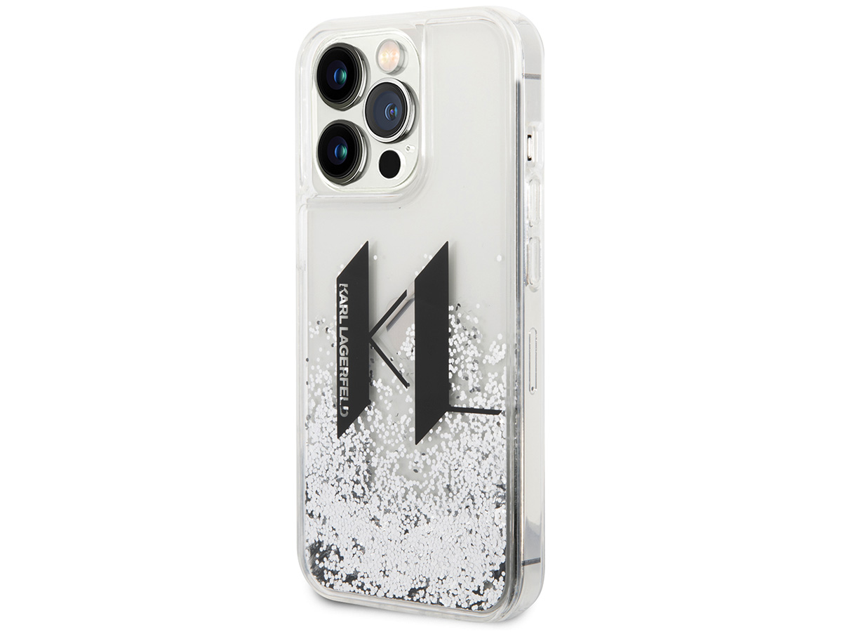 Karl Lagerfeld Monogram Liquid Case - iPhone 14 Pro hoesje