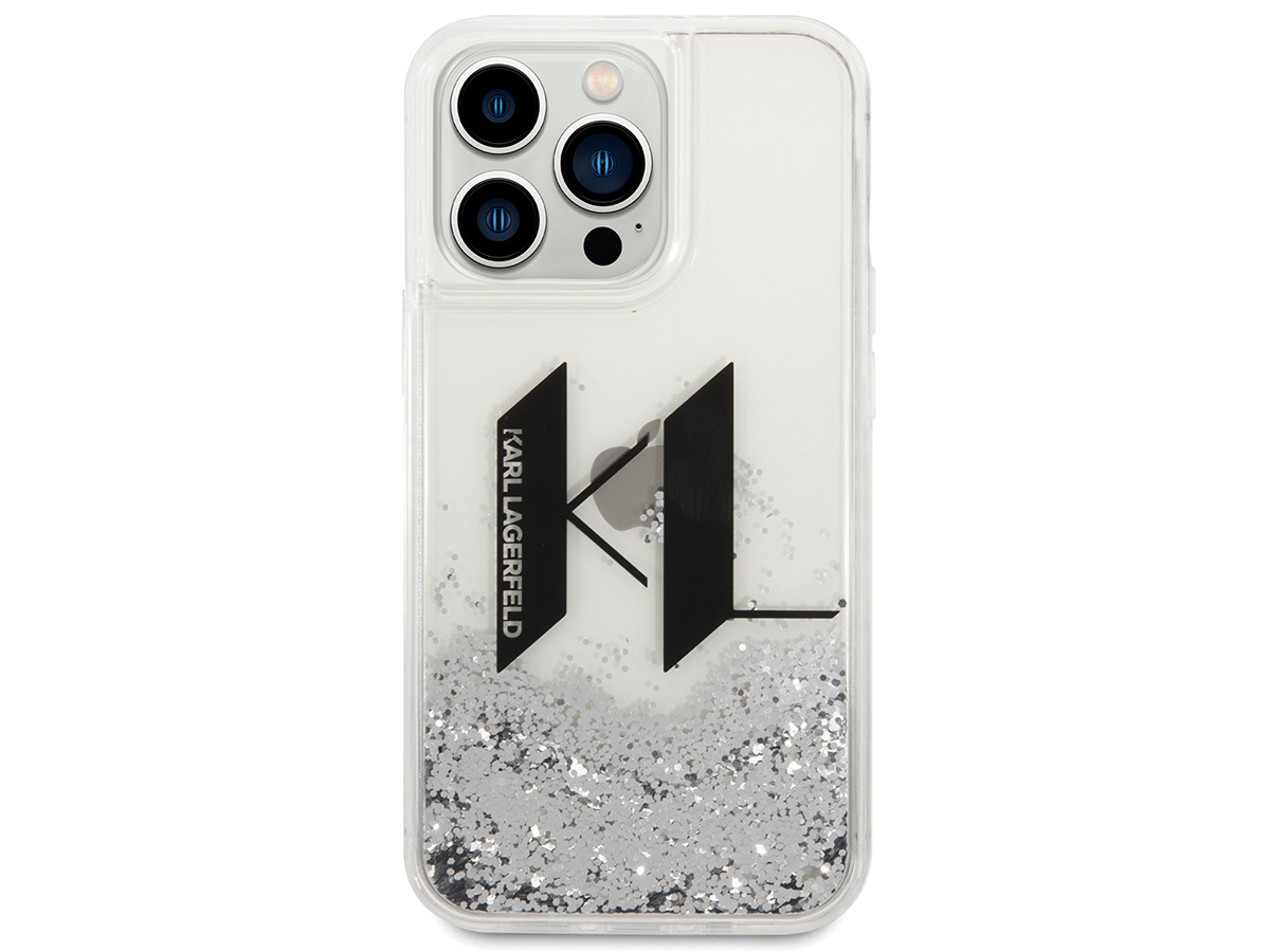 Karl Lagerfeld Monogram Liquid Case - iPhone 14 Pro hoesje