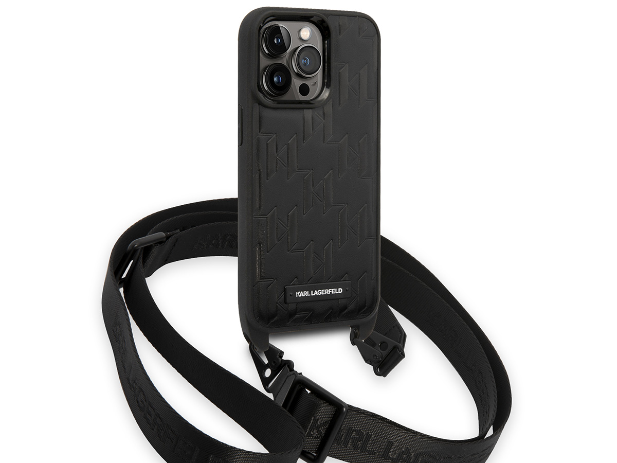 Karl Lagerfeld Monogram Necklace Case - iPhone 14 Pro hoesje